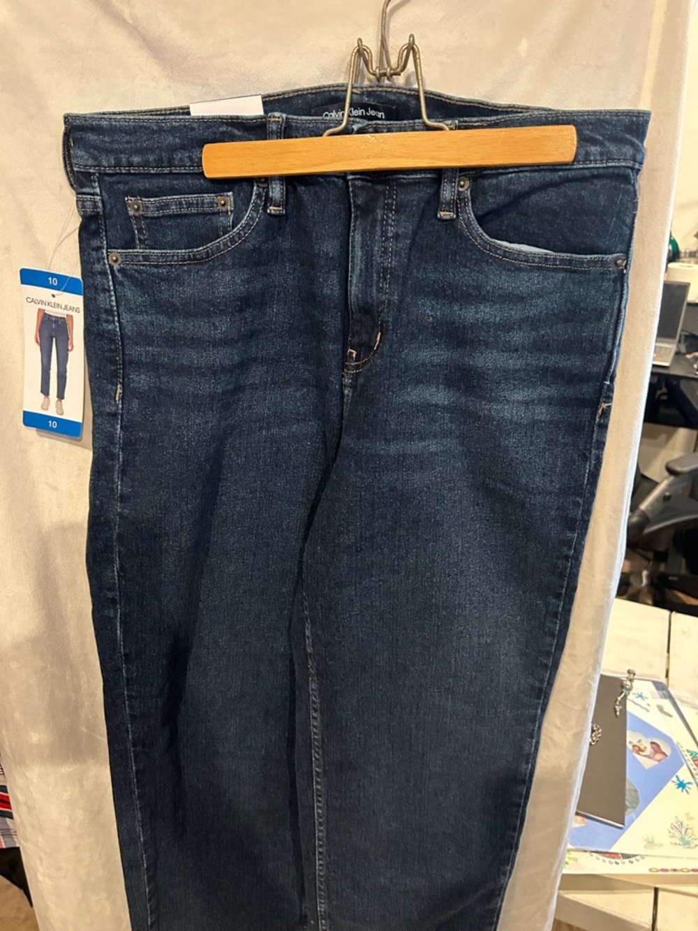 Calvin Klein Men's Indigo Straight Jeans - Picture 1 of 1